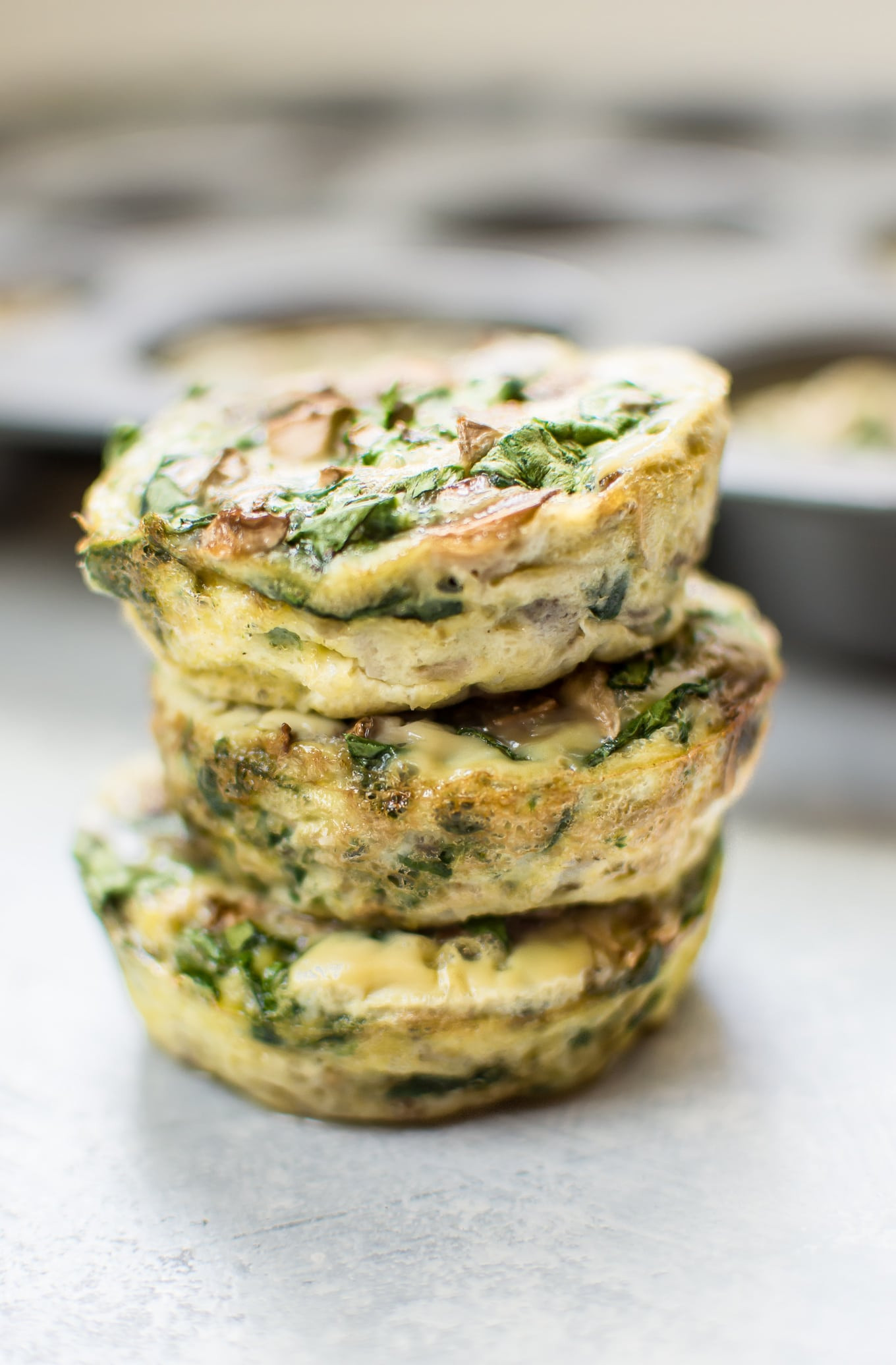 Healthy Breakfast Egg Muffins
 Spinach and Mushroom Healthy Breakfast Egg Muffins • Salt