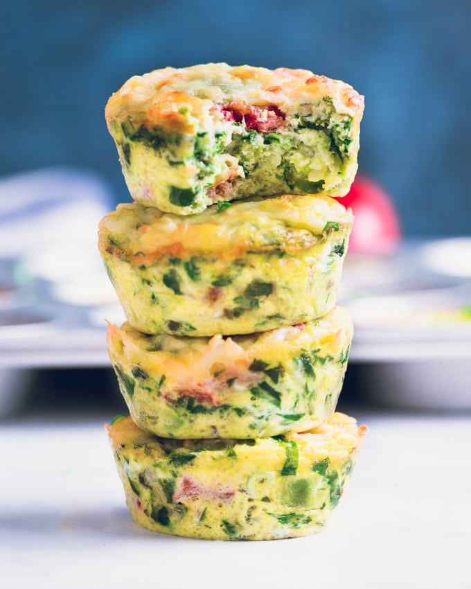 Healthy Breakfast Egg Muffins
 Healthy Breakfast Egg Muffins with Spinach & Avocado e