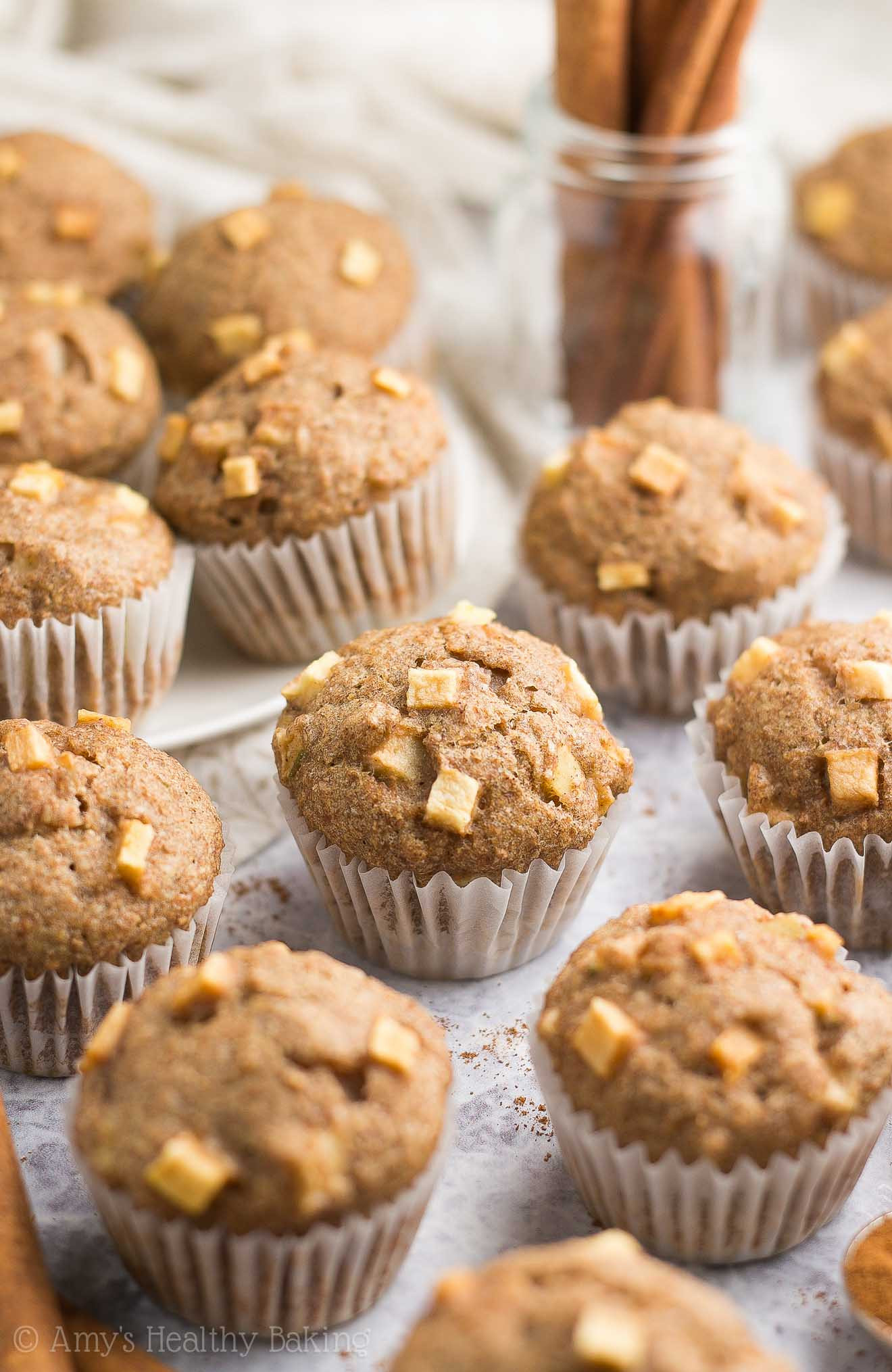 Healthy Breakfast Muffin Recipes
 Healthy Cinnamon Apple Mini Muffins