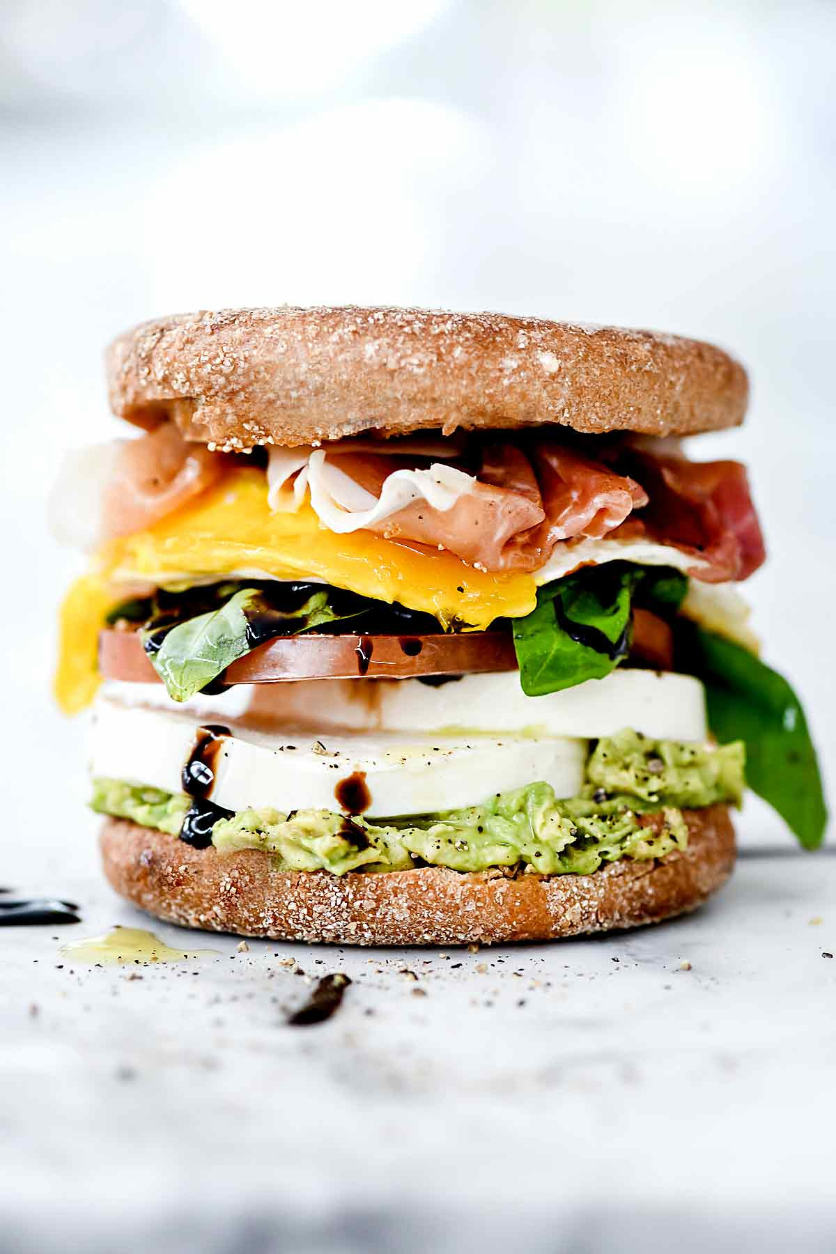 Healthy Breakfast Sandwich
 Healthy Caprese Breakfast Sandwiches