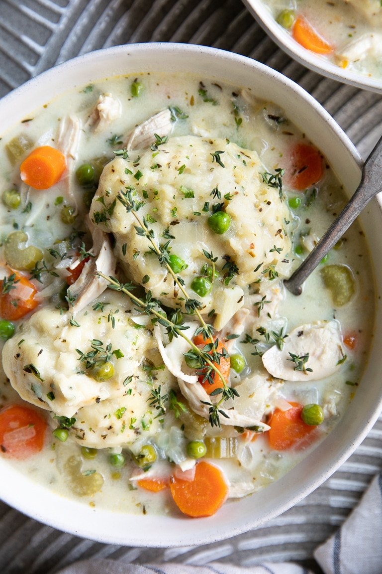 Healthy Chicken And Dumplings
 Easy Chicken and Dumplings Recipe The Forked Spoon