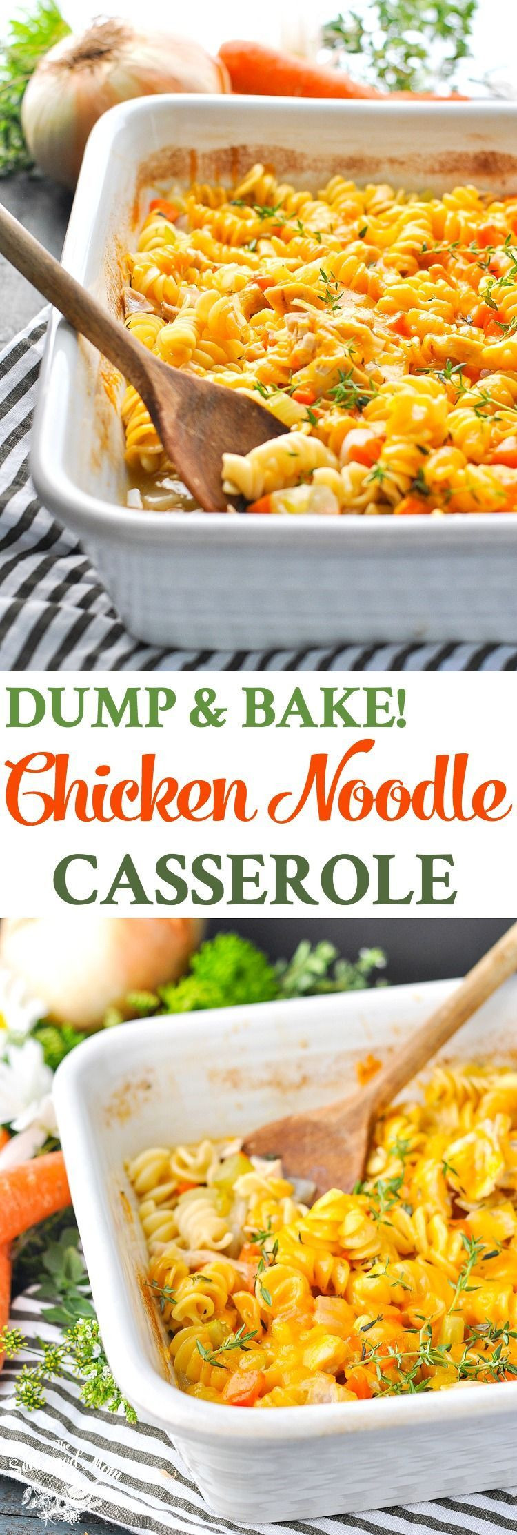 Healthy Chicken Noodle Casserole
 Dump and Bake Chicken Noodle Casserole Recipe