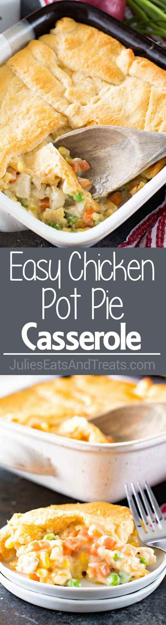 Healthy Chicken Pot Pie Casserole
 Easy Chicken Pot Pie Casserole Julie s Eats & Treats