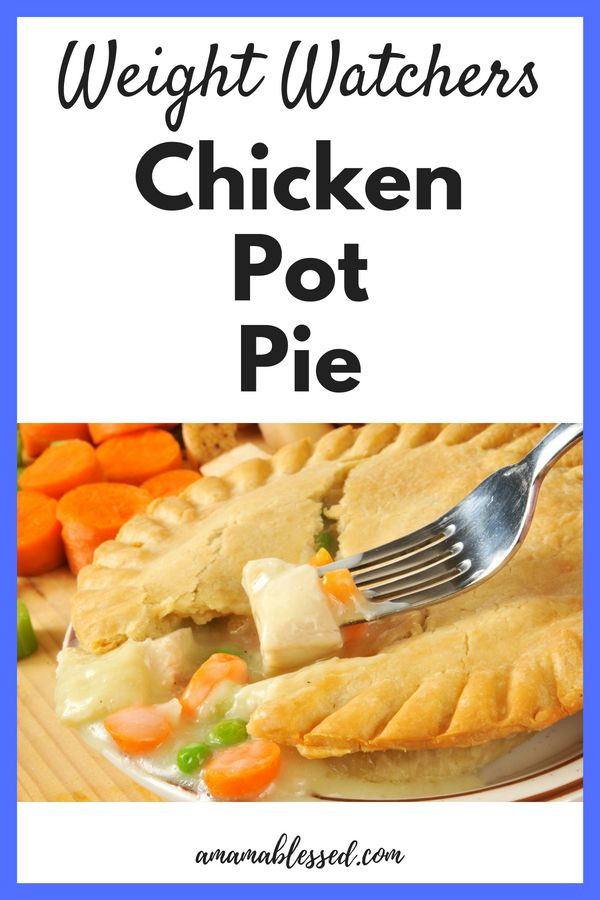 Healthy Chicken Pot Pie Recipe Weight Watchers
 Pin on Weight Watchers Lunch Recipes