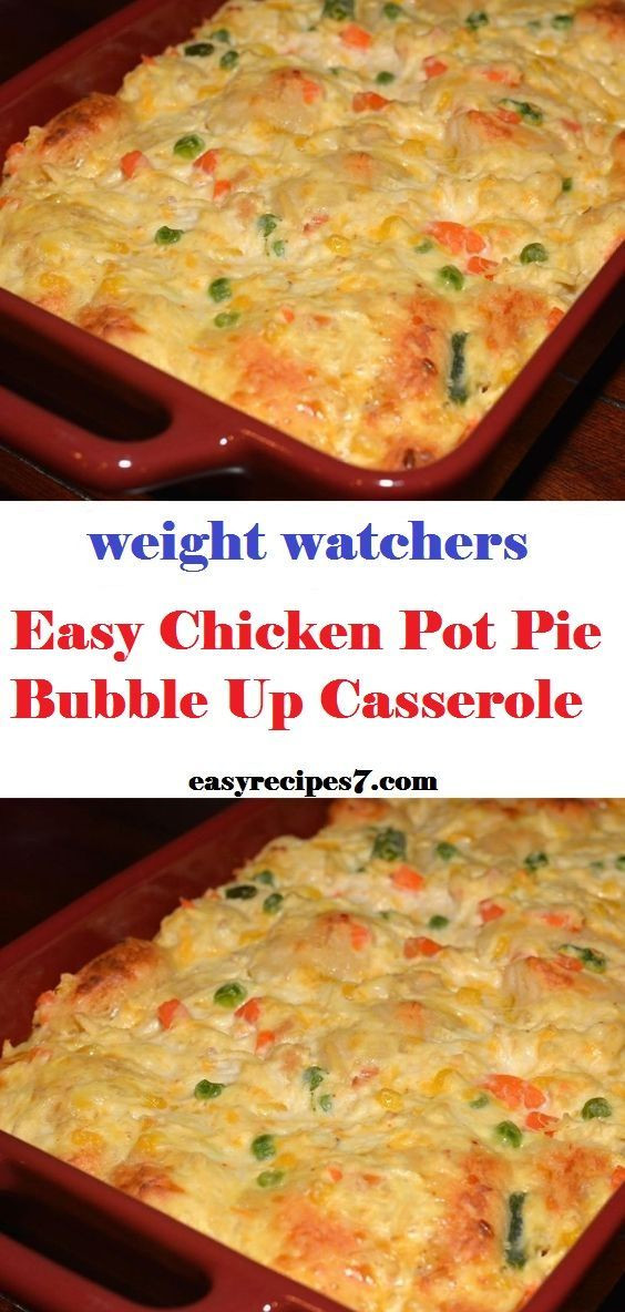 Healthy Chicken Pot Pie Recipe Weight Watchers
 Pin on Weight Watchers Casserole Recipes