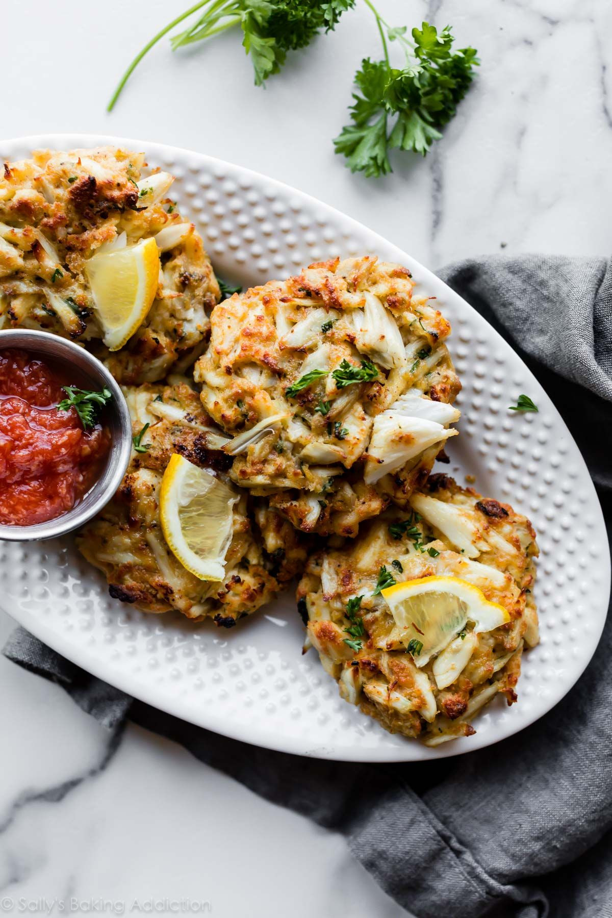 Healthy Crab Cake Recipe
 Maryland lump crab cake recipe with little filler Plump