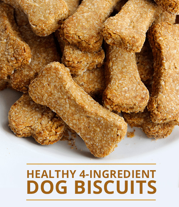 Healthy Dog Snacks
 Healthy 4 Ingre nt Dog Biscuits Recipe