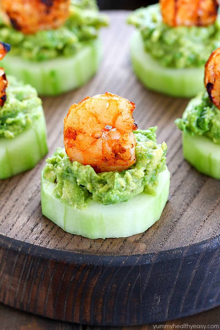 Healthy Easy Appetizers
 Low Carb Avocado Shrimp Cucumber Appetizer Yummy Healthy