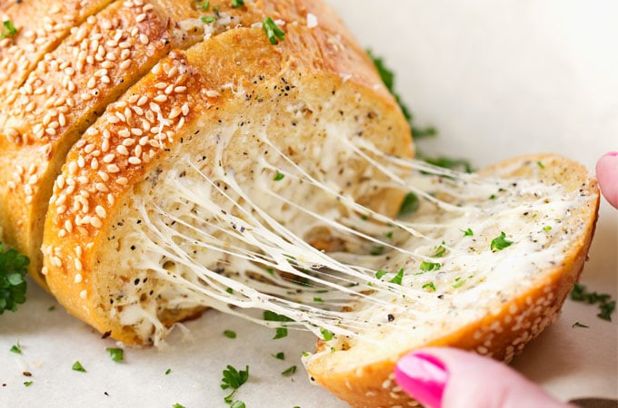 Healthy Garlic Bread
 Semi Homemade Garlic Bread with a cheesy option The