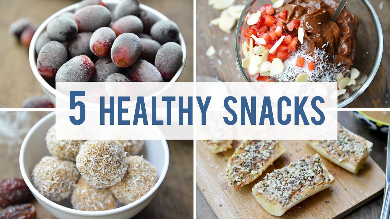Healthy Homemade Snacks
 5 EASY HEALTHY SNACKS
