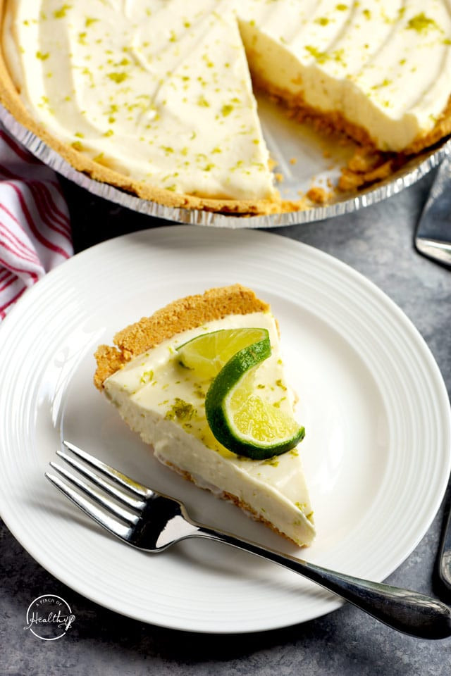 Healthy Key Lime Pie
 Easy Key Lime Pie no bake assembly only A Pinch of
