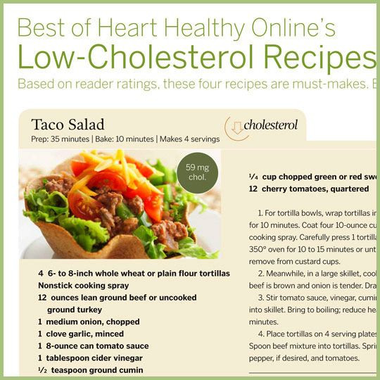 Healthy Low Cholesterol Recipes
 Low Cholesterol Recipes Food