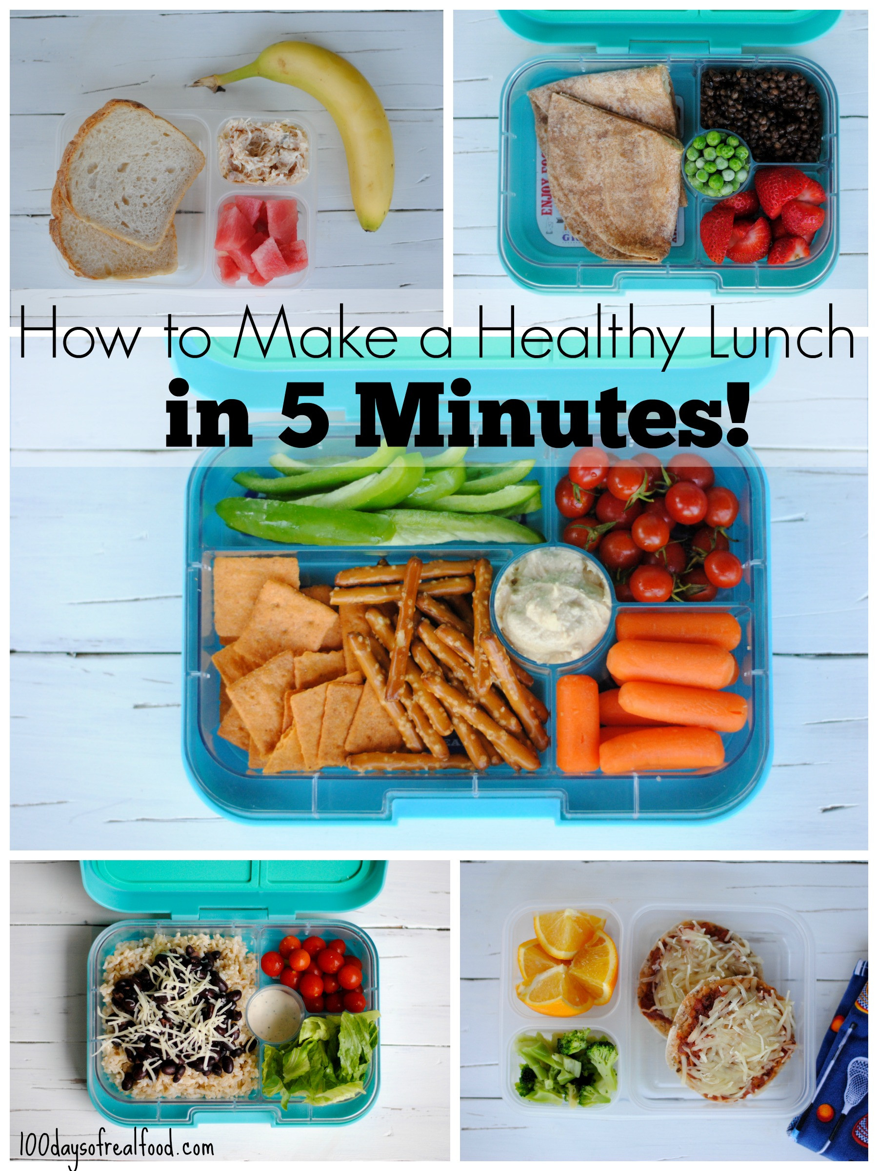Healthy Lunches To Pack
 5 Healthy Packed Lunches in 5 Minutes 100 Days of Real Food