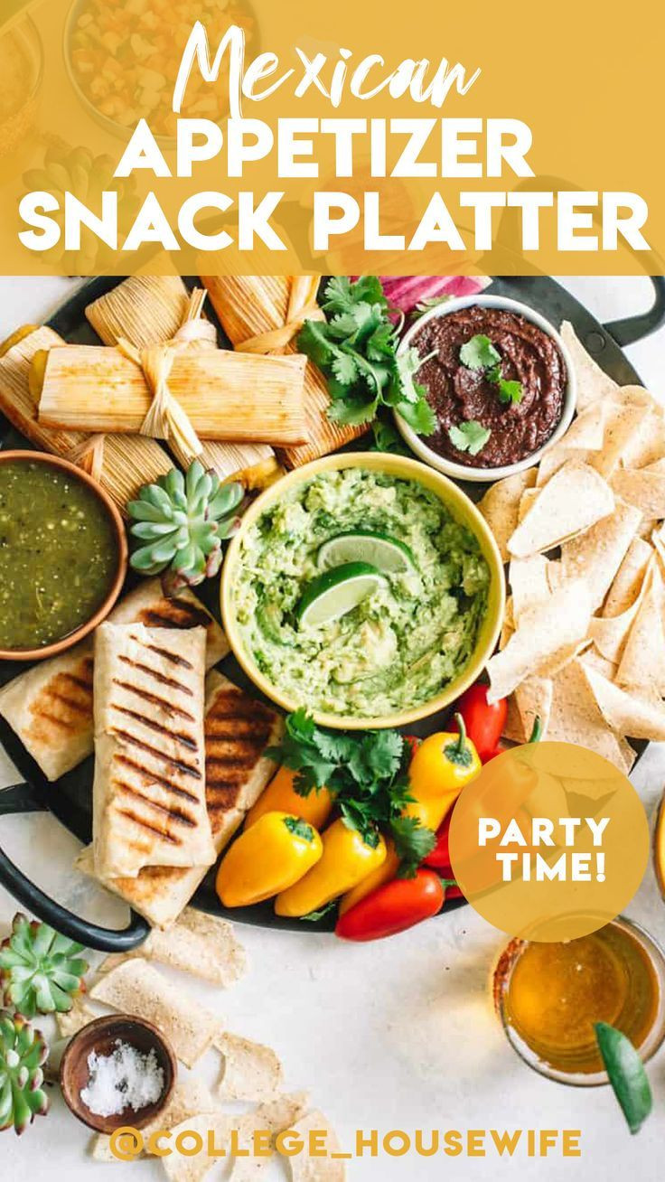 Healthy Mexican Appetizers
 Mexican Appetizer Snack Platter Recipe in 2020