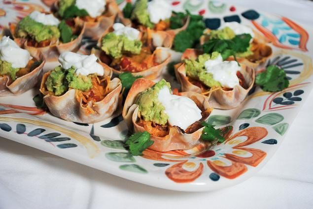 Healthy Mexican Appetizers
 Healthy Mexican Appetizers Wonton Cups Filled with Beans