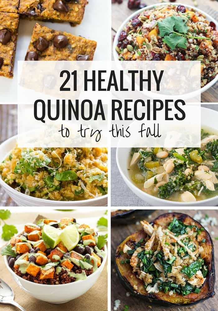 Healthy Quinoa Recipes
 21 Healthy Quinoa Recipes to Try This Fall Simply Quinoa