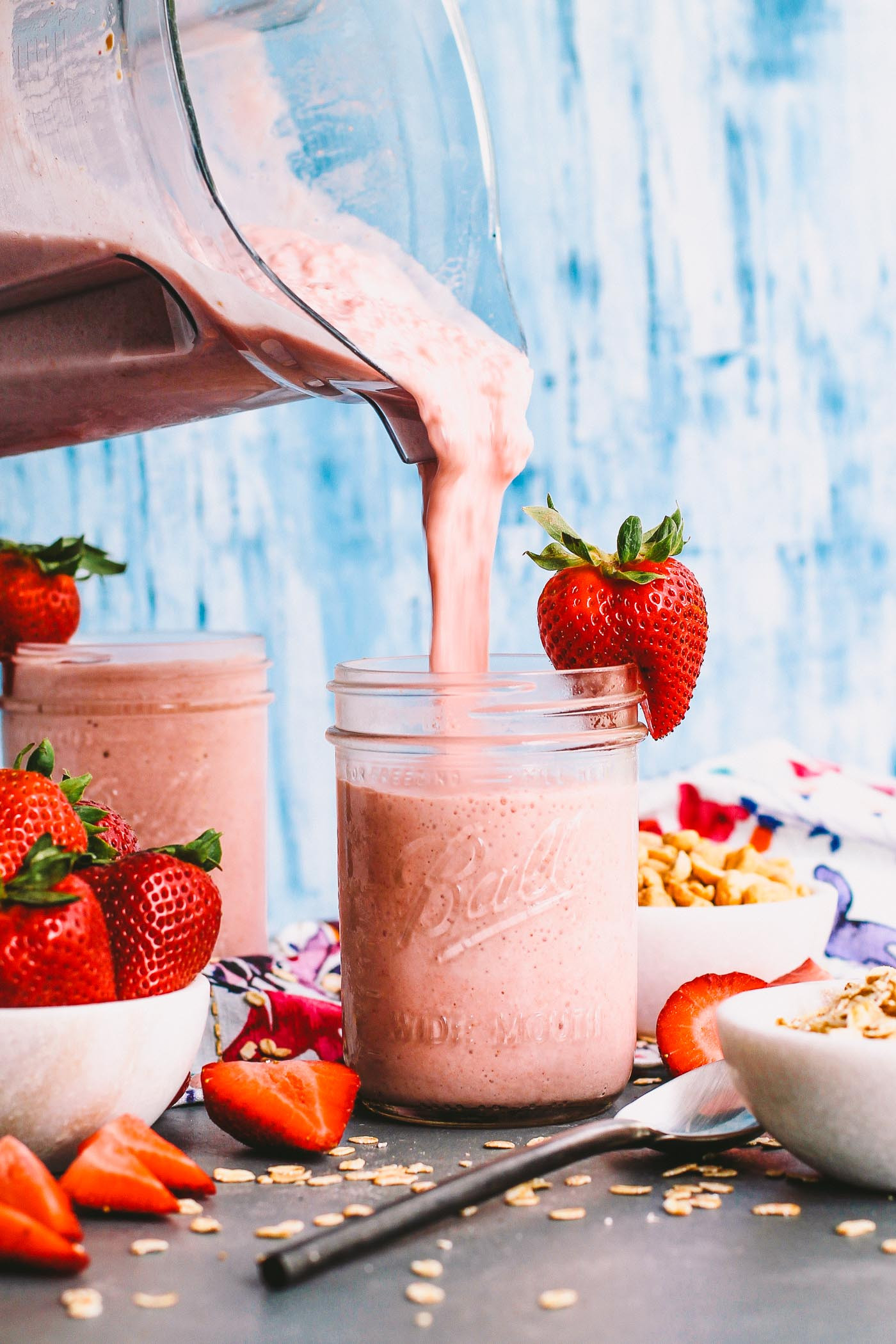 Healthy Smoothies For Breakfast
 strawberry pb&j protein smoothies plays well with butter