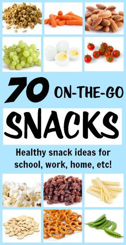 Healthy Snacks On The Go
 70 Portable Healthy Snacks