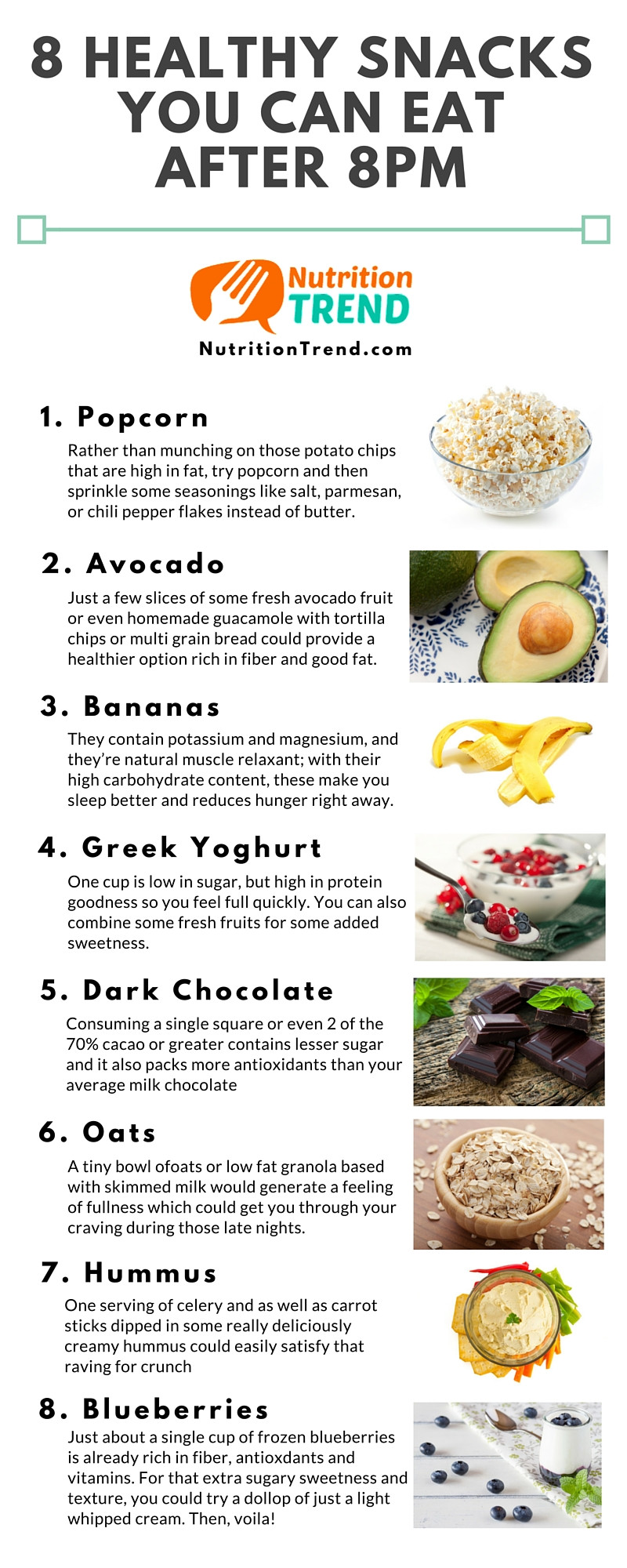 Healthy Snacks To Eat At Night
 8 Healthy Snacks You Can Eat After 8pm Nutrition Trend
