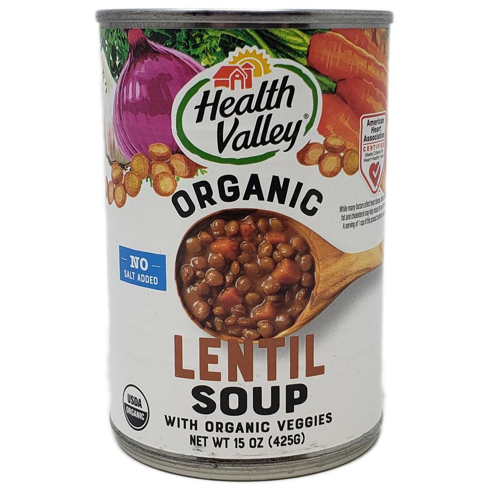 Healthy Valley Soups
 Health Valley Lentil Soup No Salt Added Healthy Heart