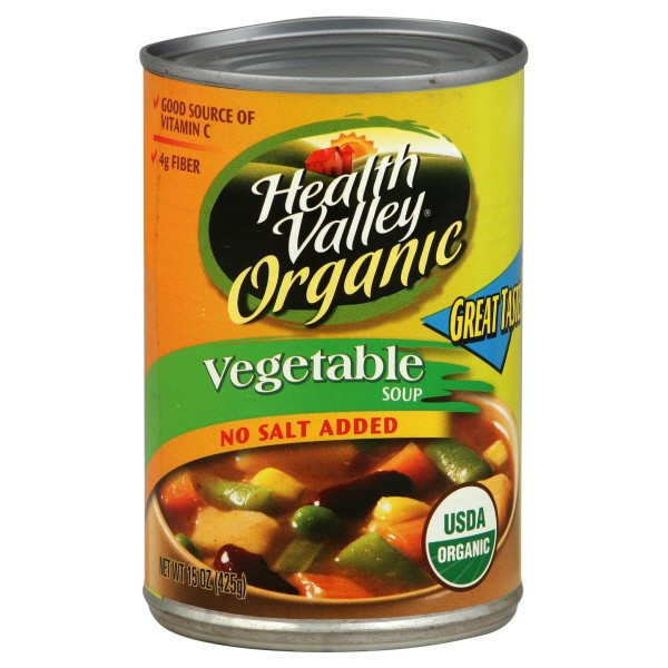 Healthy Valley Soups
 Health Valley Soup Ve able No Salt Added Organic