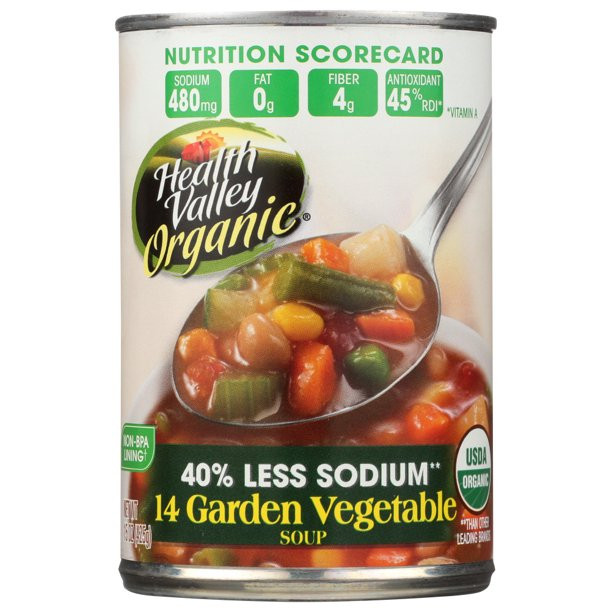Healthy Valley Soups
 Health Valley Soup Low Sodium Ve able Soup 15 Oz