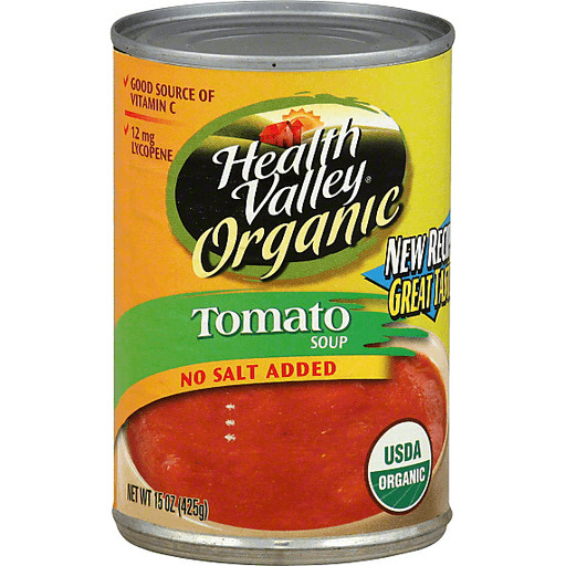 Healthy Valley Soups
 Health Valley Soup No Salt Added Tomato Tomato
