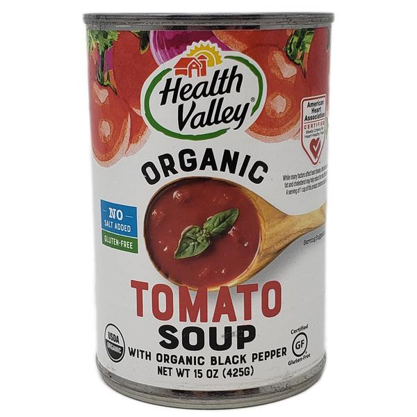 Healthy Valley Soups
 Health Valley Tomato Soup No Salt Added Healthy Heart