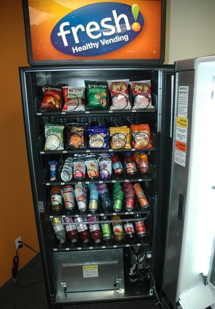 Healthy Vending Machine Snacks
 Vending machines are ting more healthy food options