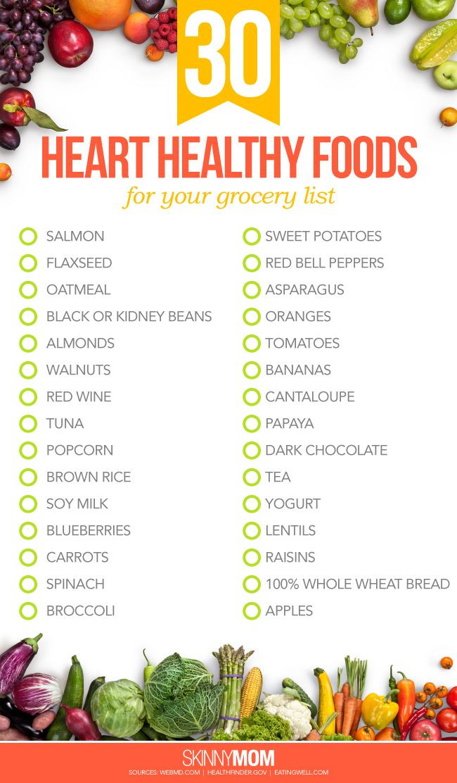 Heart Healthy Diets Recipes
 30 Heart Healthy Foods for Your Grocery List