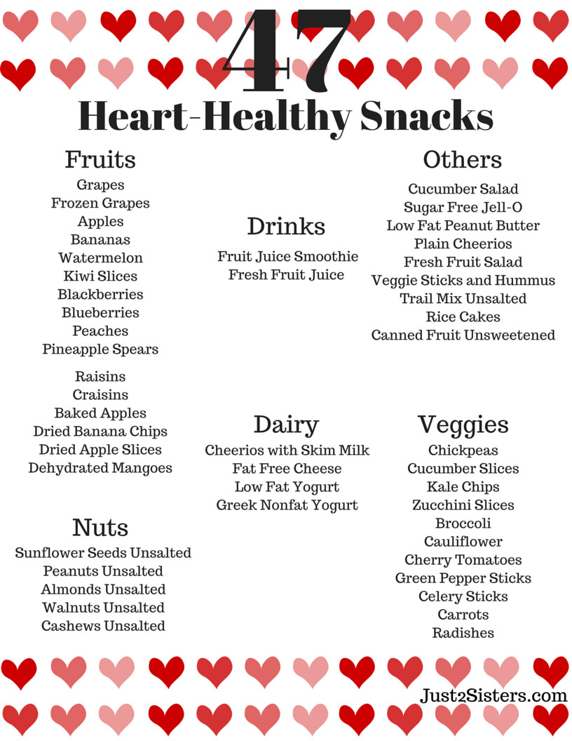 Heart Healthy Diets Recipes
 47 Heart Healthy Snack Ideas