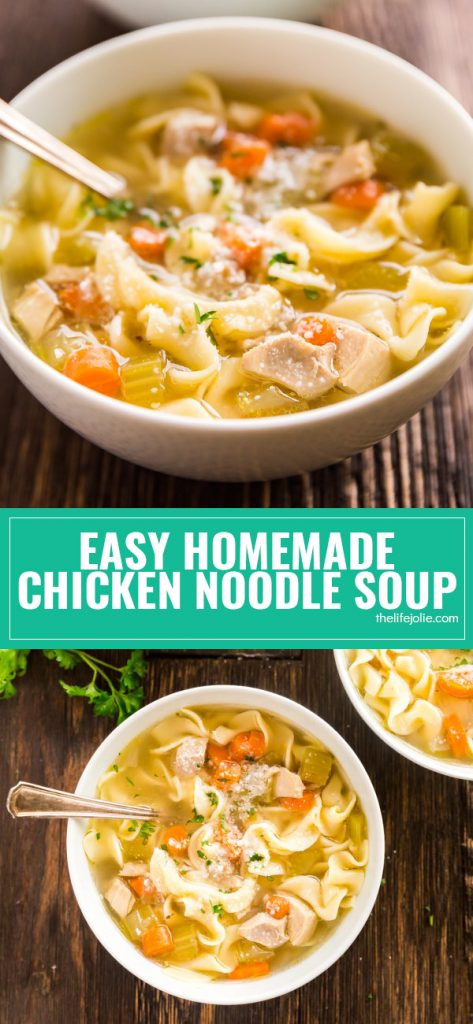 Homemade Chicken Soup Recipe From Scratch
 Easy Homemade Chicken Noodle Soup Recipe