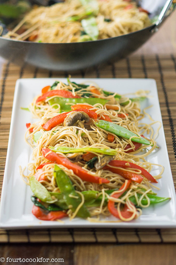 Homemade Lo Mein Noodles
 Easy Lo Mein Noodles Four to Cook For