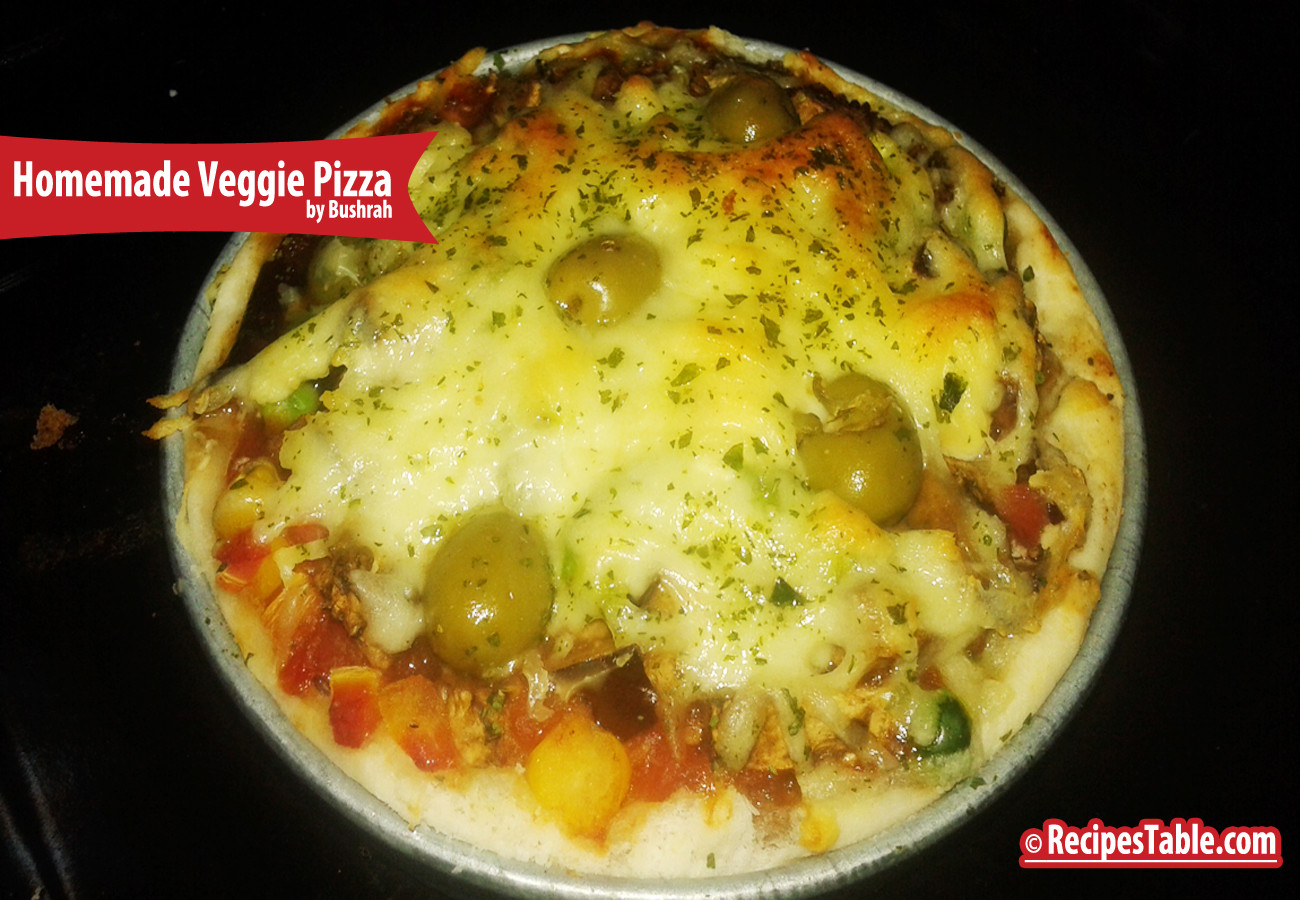 Homemade Veggie Pizza
 Recipe Homemade Veggie Pizza Recipestable