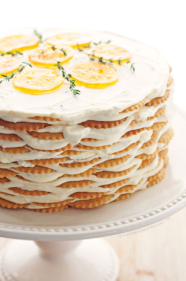 Icebox Cake Recipes
 Meyer Lemon Thyme Icebox Cake Recipe