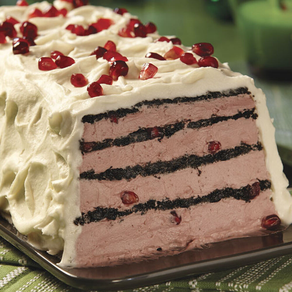 Icebox Cake Recipes
 Pomegranate & White Chocolate Icebox Cake Recipe