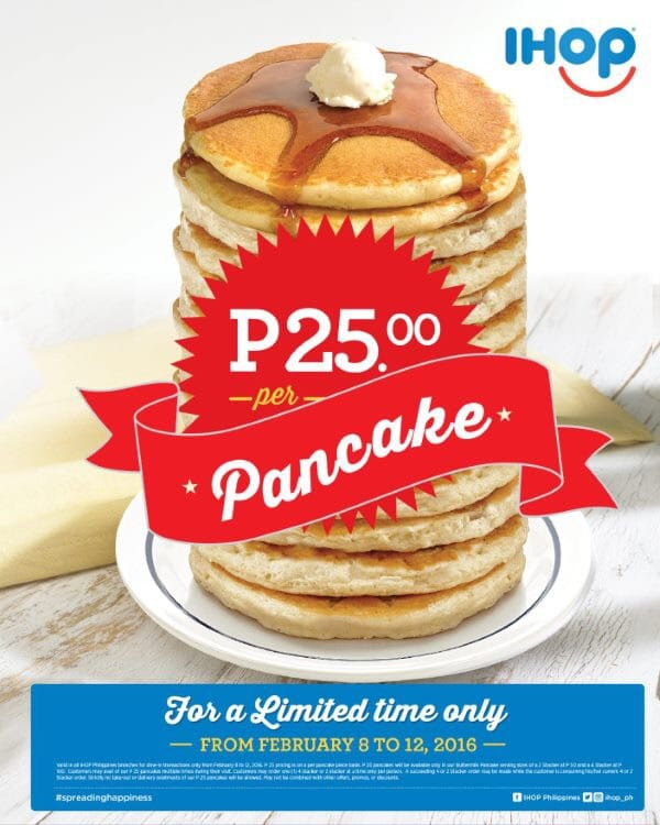 Ihop 60 Cent Pancakes
 Enjoy IHOP Philippines Php25 pancake promo and Red Velvet