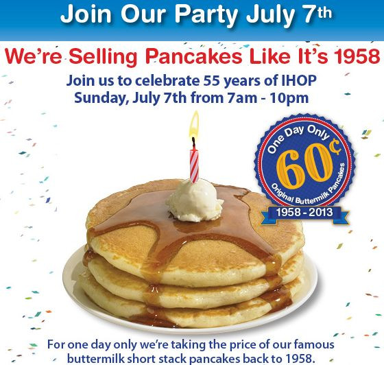 Ihop Original Buttermilk Pancakes
 IHOP $$ Reminder Get Original Buttermilk Pancakes for