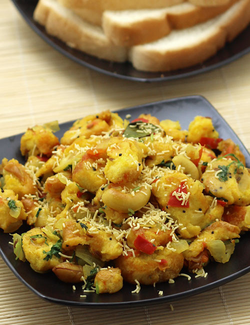 Indian Breakfast Recipes With Bread
 Bread Upma Recipe Bread Pieces Sauteed in Spices South