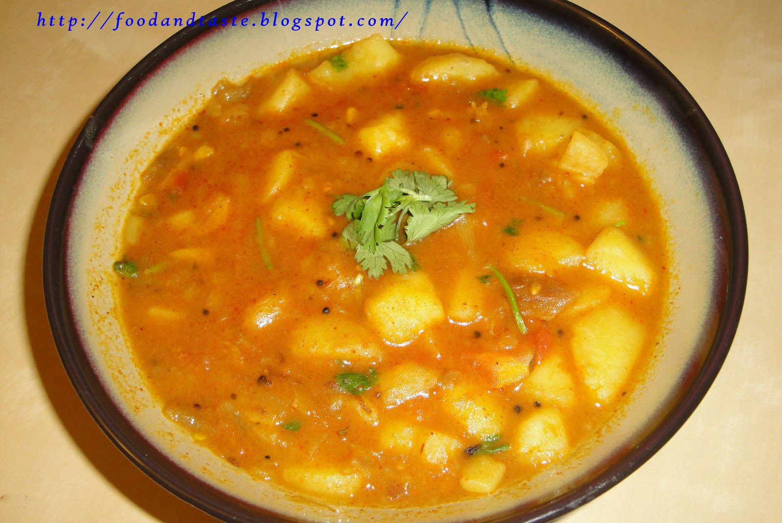 Indian Potato Curry Recipes
 Food and Taste Potato Curry Indian Recipe