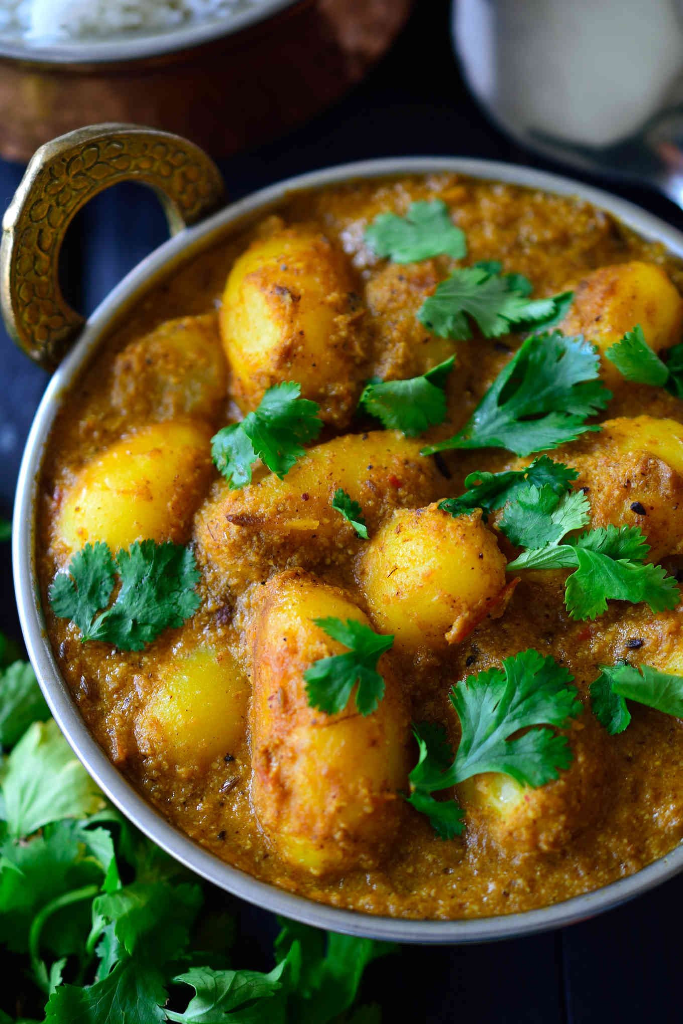 Indian Potato Curry Recipes
 Spicy Vegan Potato Curry Dum Aloo