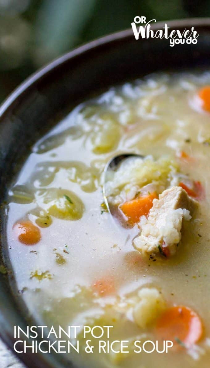 Instant Pot Chicken And Rice With Cream Of Chicken Soup
 Instant Pot Chicken and Rice Soup