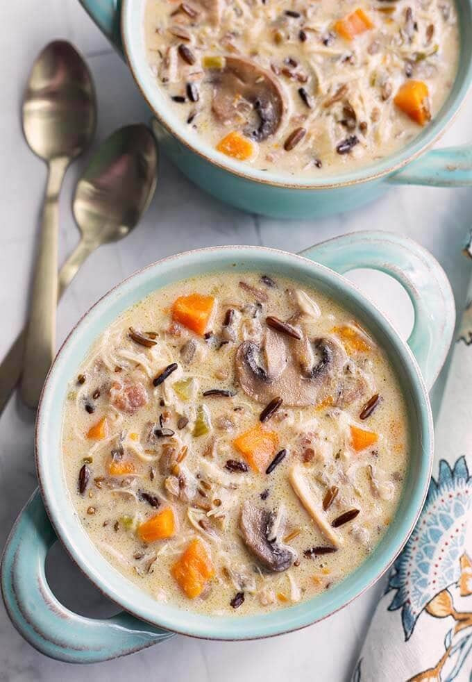 Instant Pot Chicken And Rice With Cream Of Chicken Soup
 Instant Pot Wild Rice Soup with Chicken