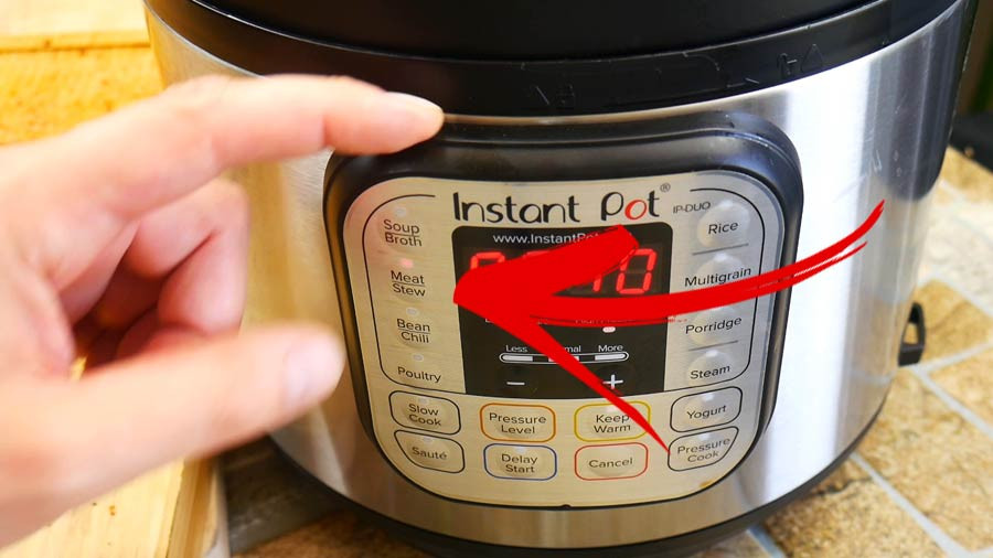 Instant Pot Meat/Stew Setting
 Fall f The Bone Instant Pot Baby Back Ribs