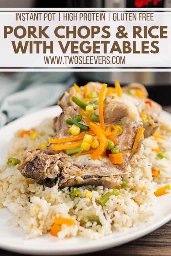 Instant Pot Pork Chops And Rice
 Instant Pot Pork Chops and Rice with Ve ables – Two Sleevers