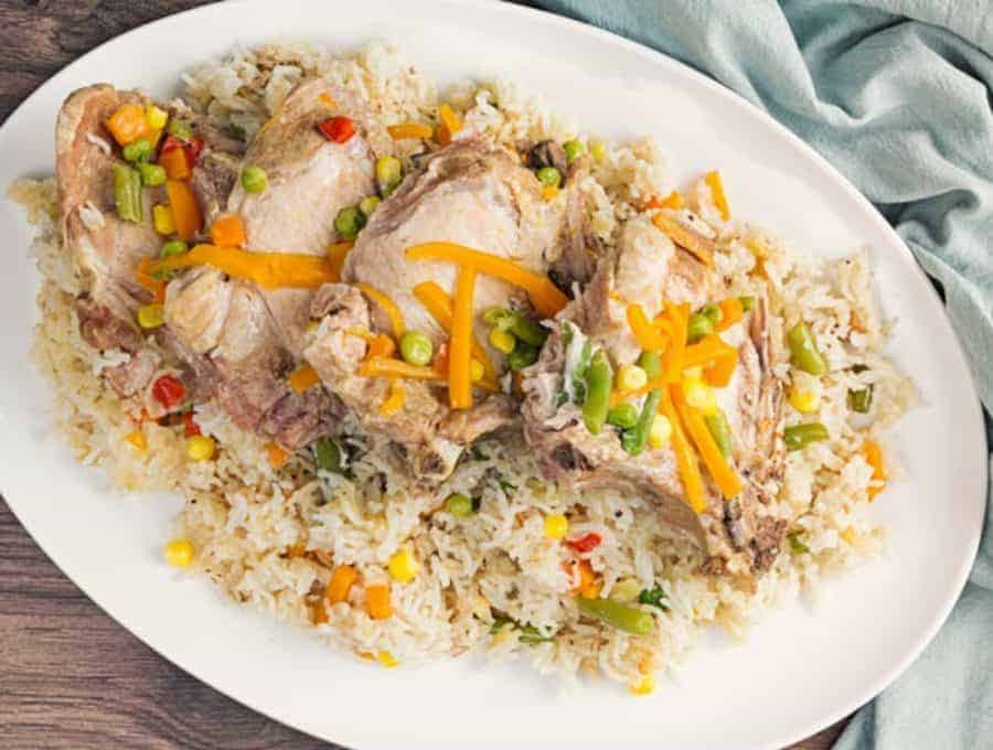 Instant Pot Pork Chops And Rice
 Instant Pot Pork Chops and Rice with Ve ables Video