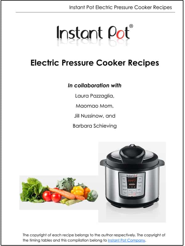Instant Pot Pressure Cooker Recipes
 Free Electric Pressure Cooker Recipe Booklet
