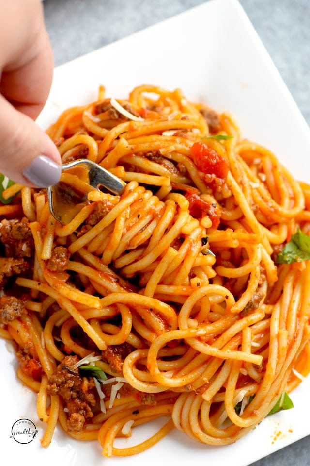 Instant Pot Recipes Spaghetti
 Instant Pot Spaghetti one pot recipe A Pinch of Healthy