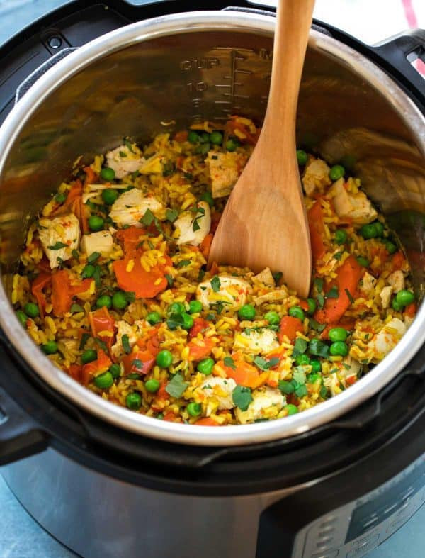 Instant Pot Rice Recipes
 Golden Instant Pot Chicken and Rice