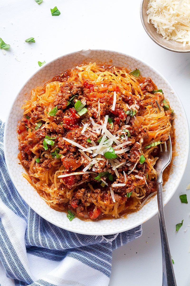 Instant Pot Spaghetti Squash
 Instant Pot Spaghetti Squash with Meat Sauce — Eatwell101
